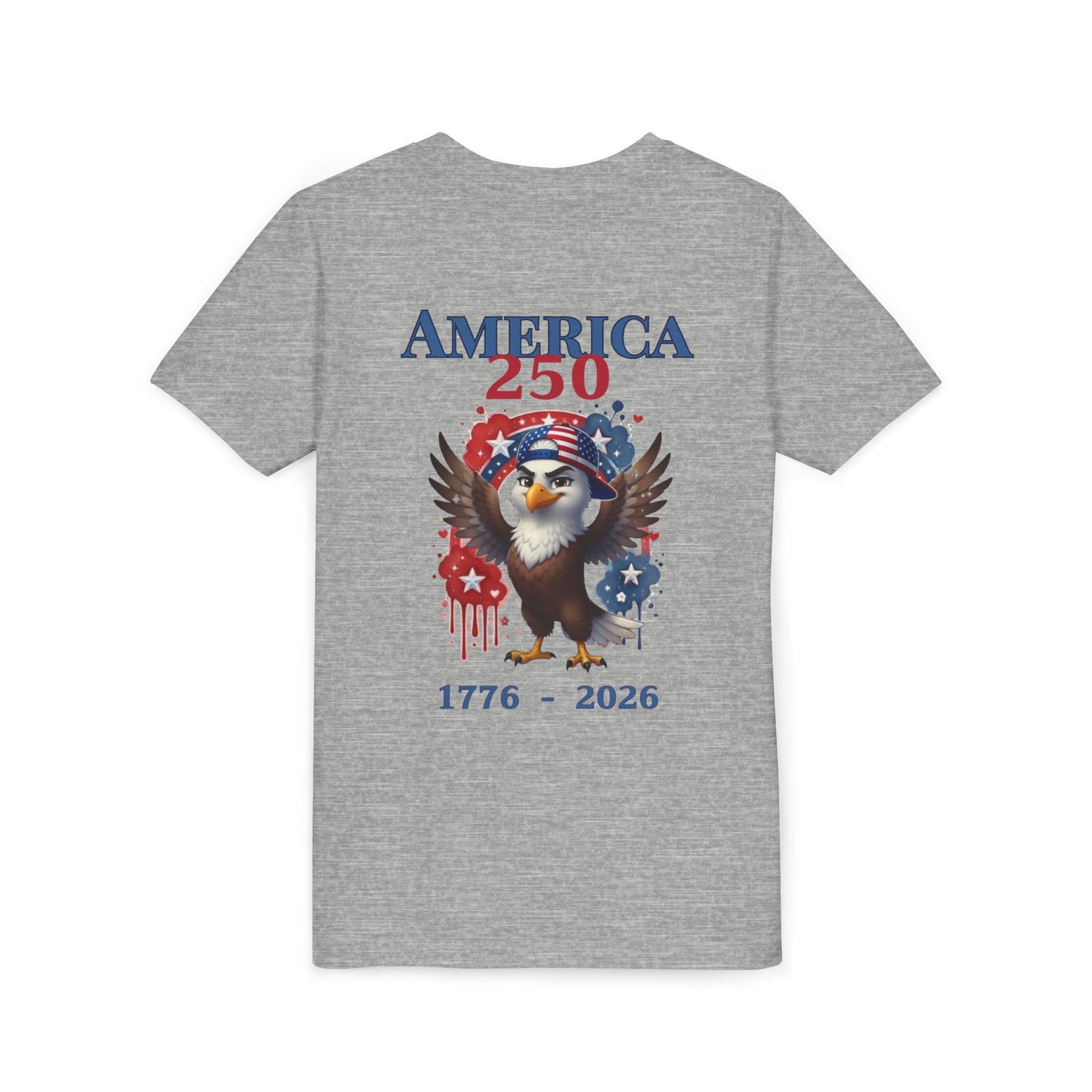 America 250 Youth Tee — Patriotic Eagle 1776-2026 Kids T-Shirt