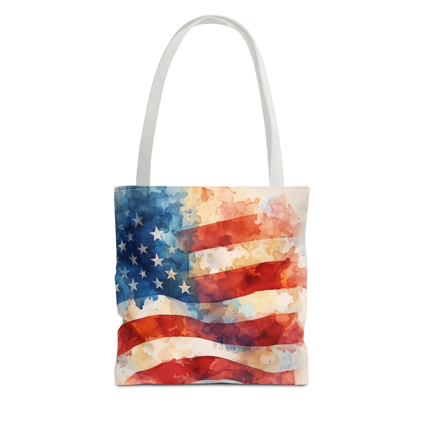 THE Flag Bag!  Patriotic Watercolor Tote Bag 13 x 13
