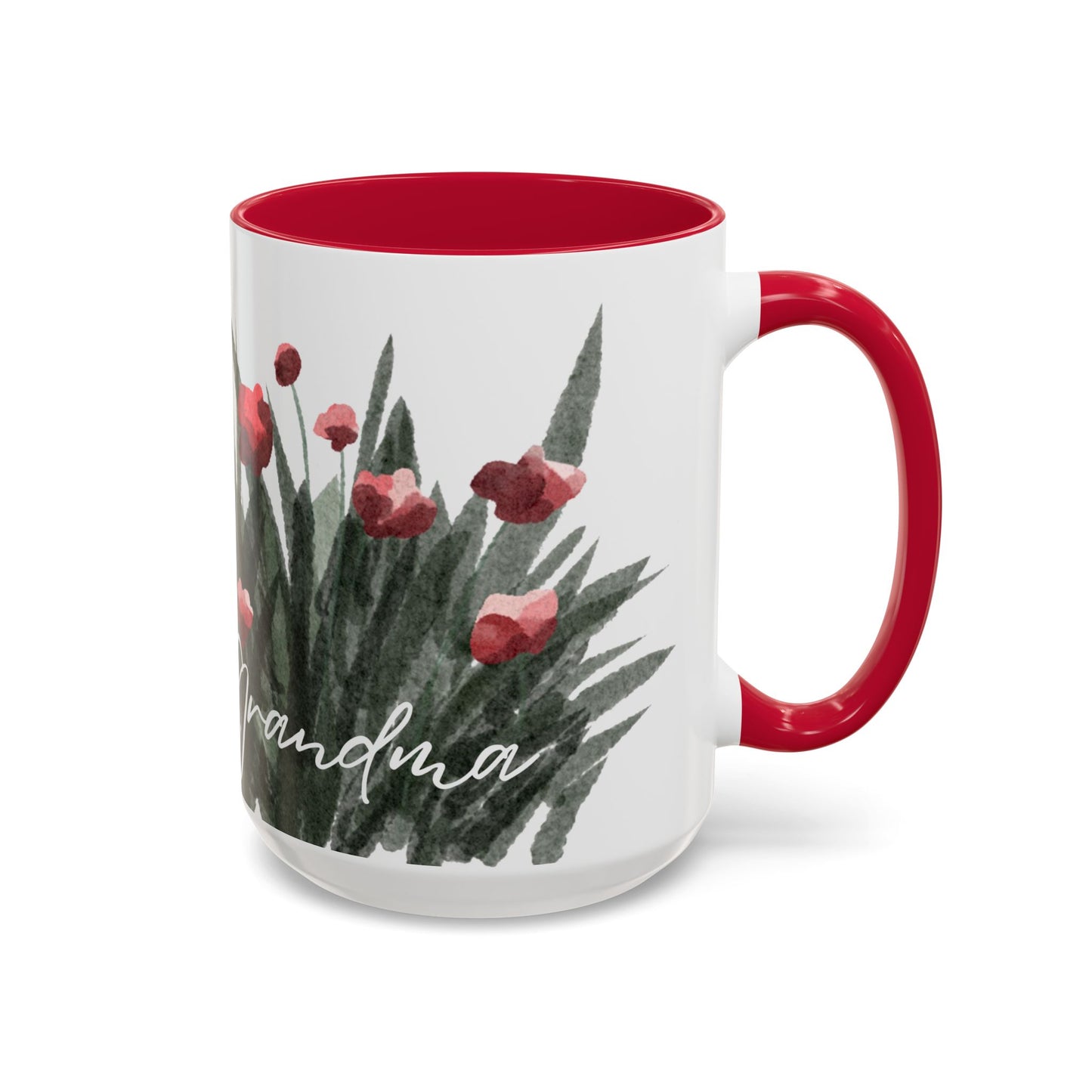 Floral "Love You Grandma" Mugs (11oz, 15oz) - Gift of Love