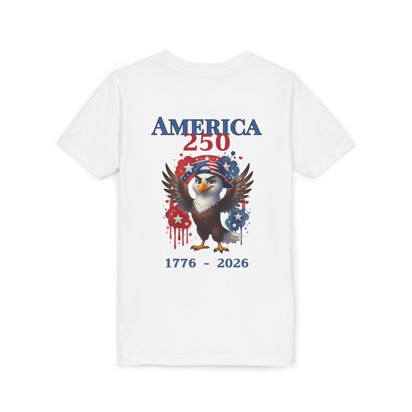 America 250 Youth Tee — Patriotic Eagle 1776-2026 Kids T-Shirt