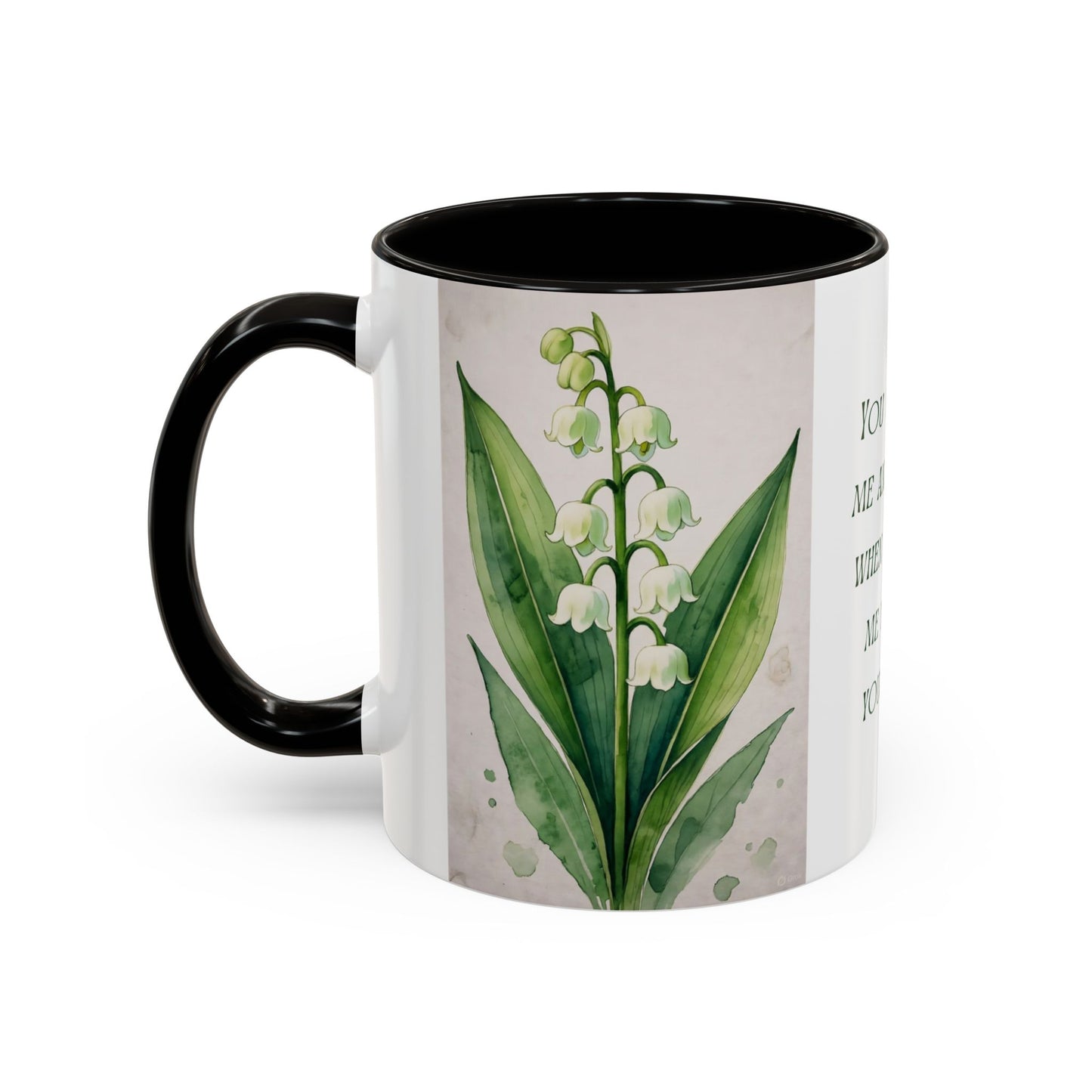 Inspirational Floral Mug - 11oz - "You Will Seek Me" Design