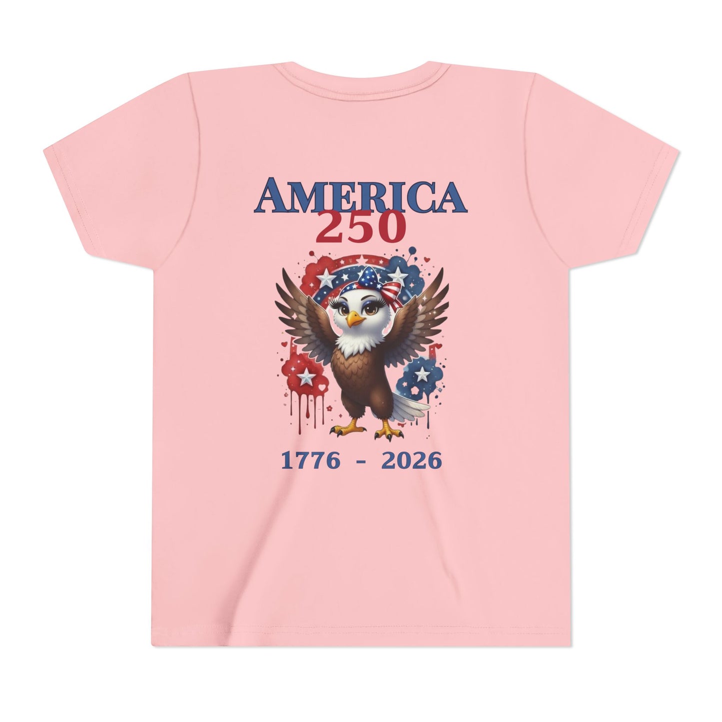 America 250 Patriotic Eagle 1776-2026 Independence Day Youth Shirt