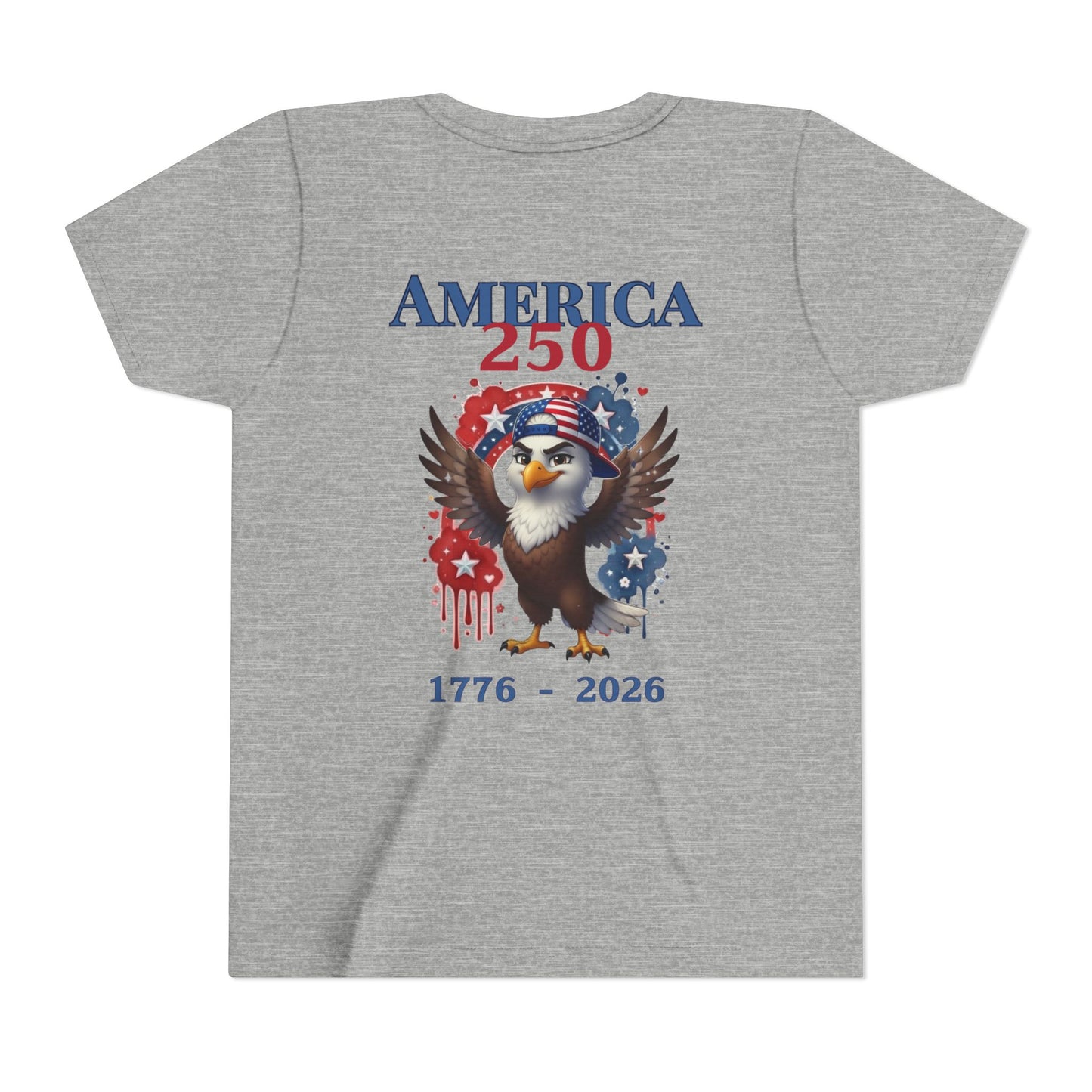 America 250 Youth Tee — Patriotic Eagle 1776-2026 Kids T-Shirt