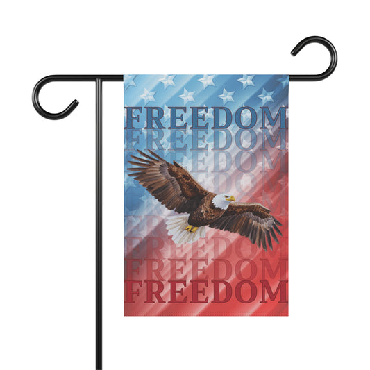 FREEDOM Eagle Patriotic Garden & House Banner