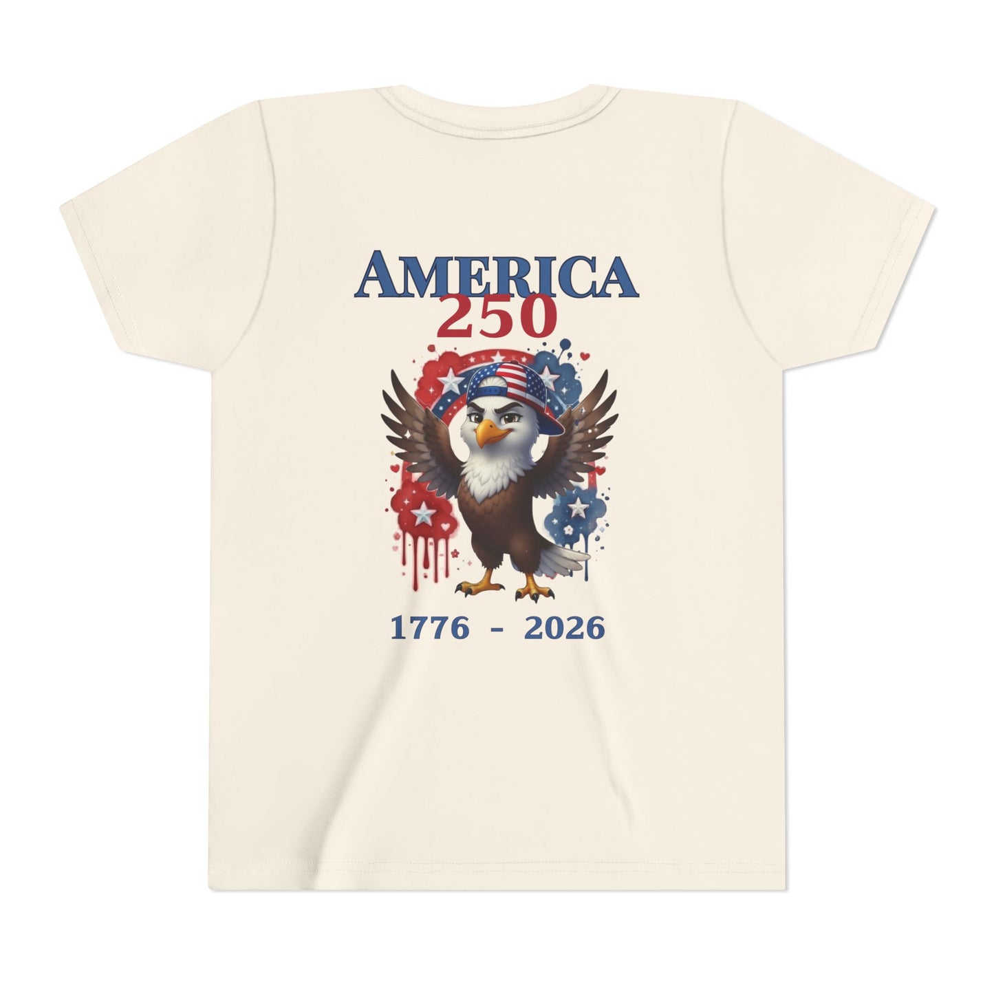 America 250 Youth Tee — Patriotic Eagle 1776-2026 Kids T-Shirt