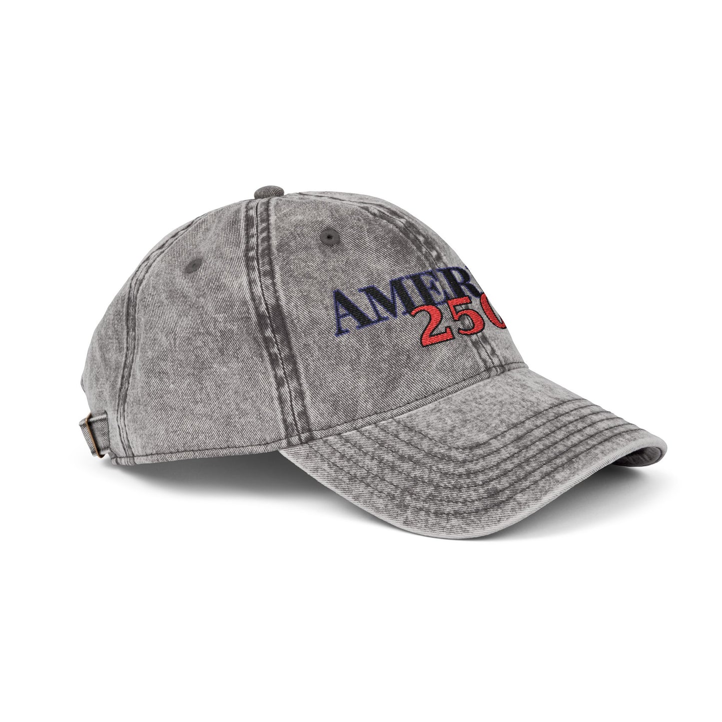 America 250 Vintage Cap (Embroidery) - Patriotic Hat