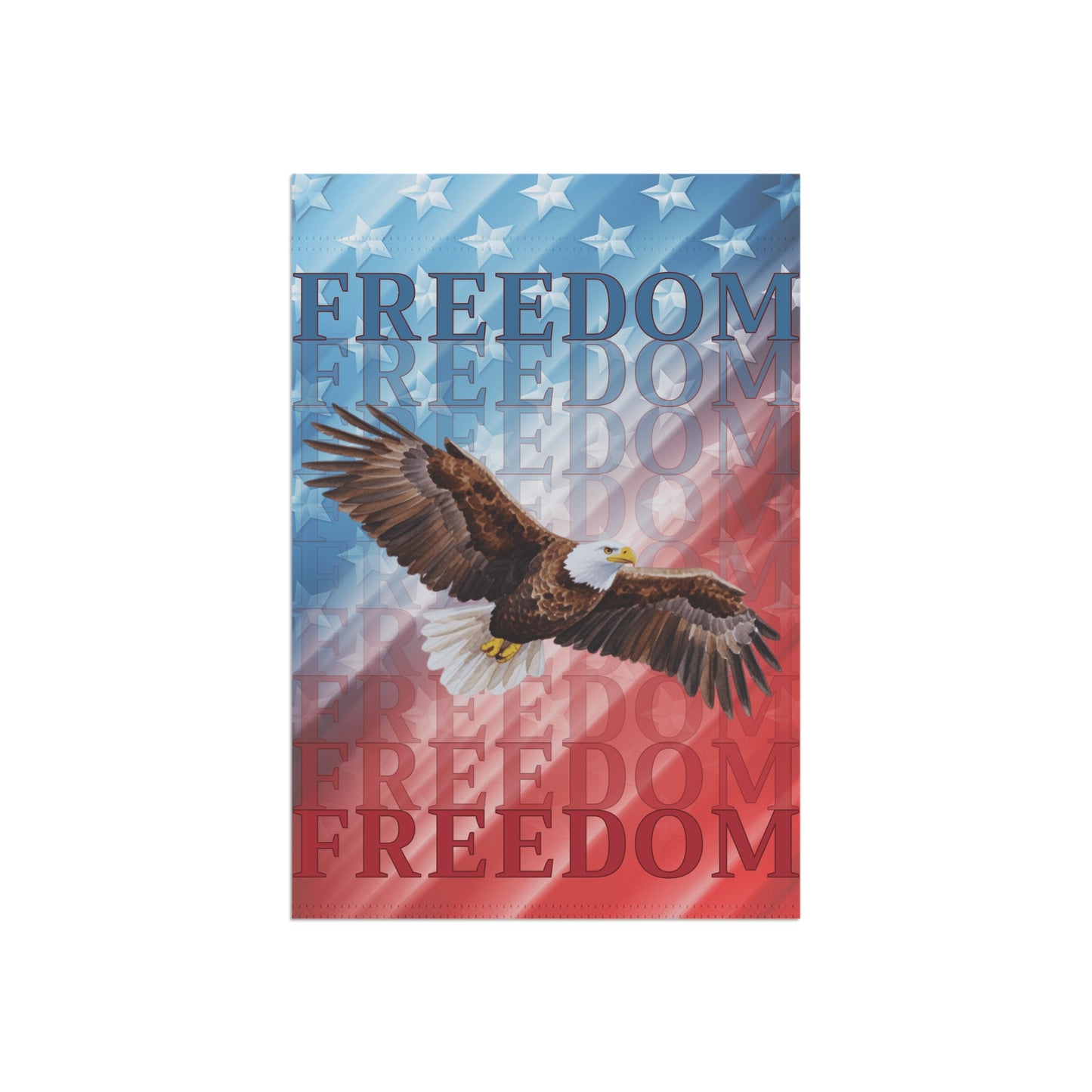 FREEDOM Eagle Patriotic Garden & House Banner