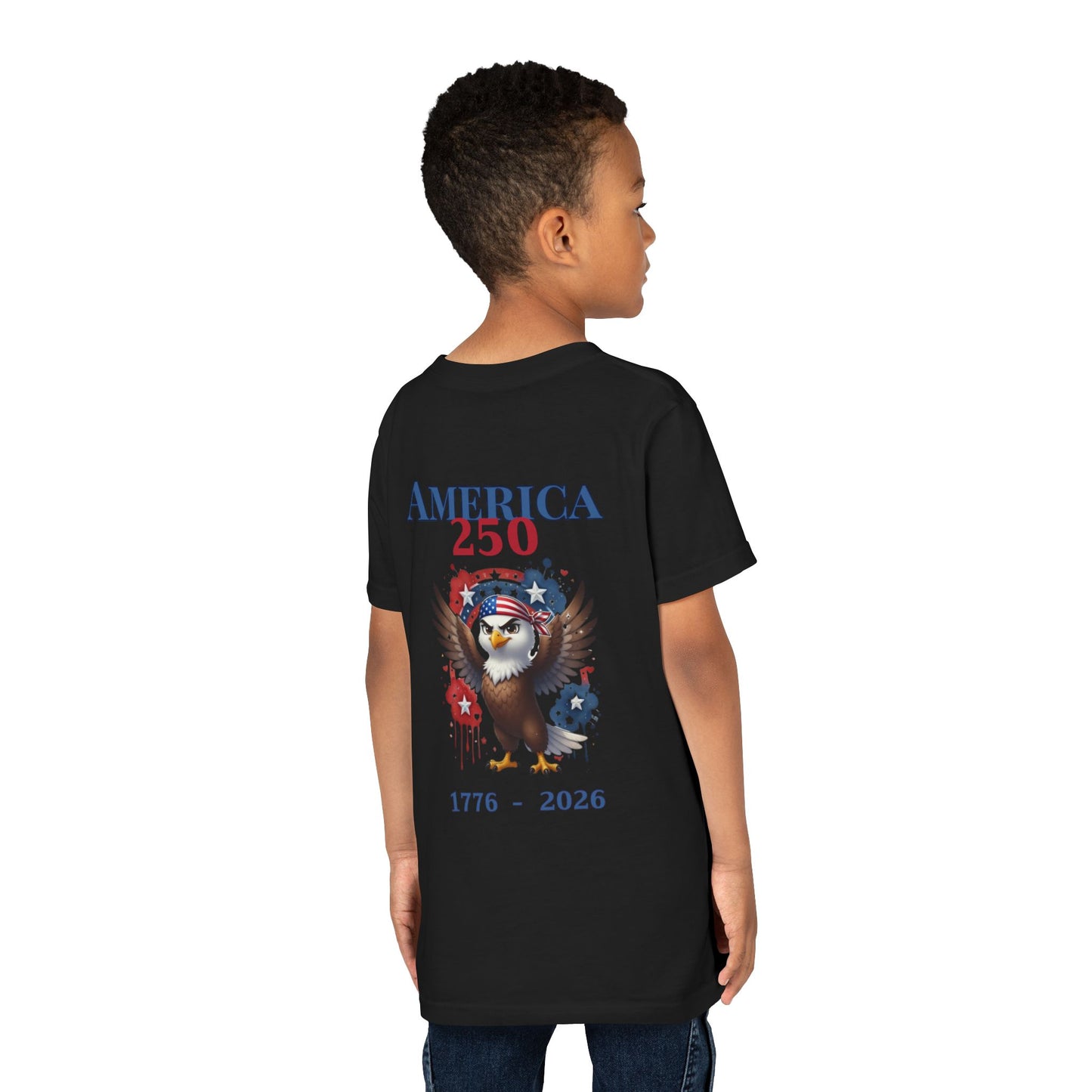 America 250 Patriotic Eagle 1776-2026 Independence Day Youth Shirt