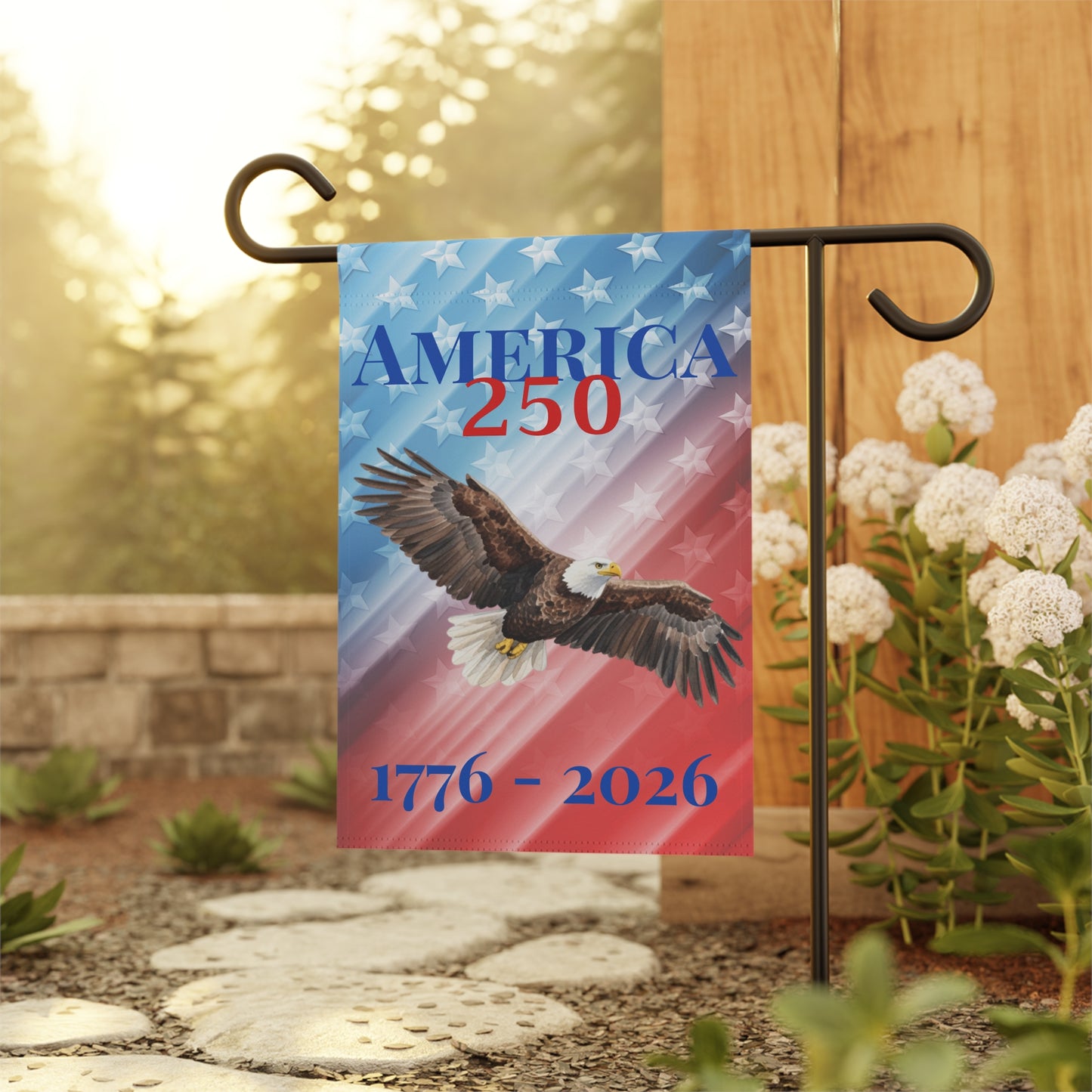 "America 250" Patriotic 1776–2026 USA Celebration Banner
