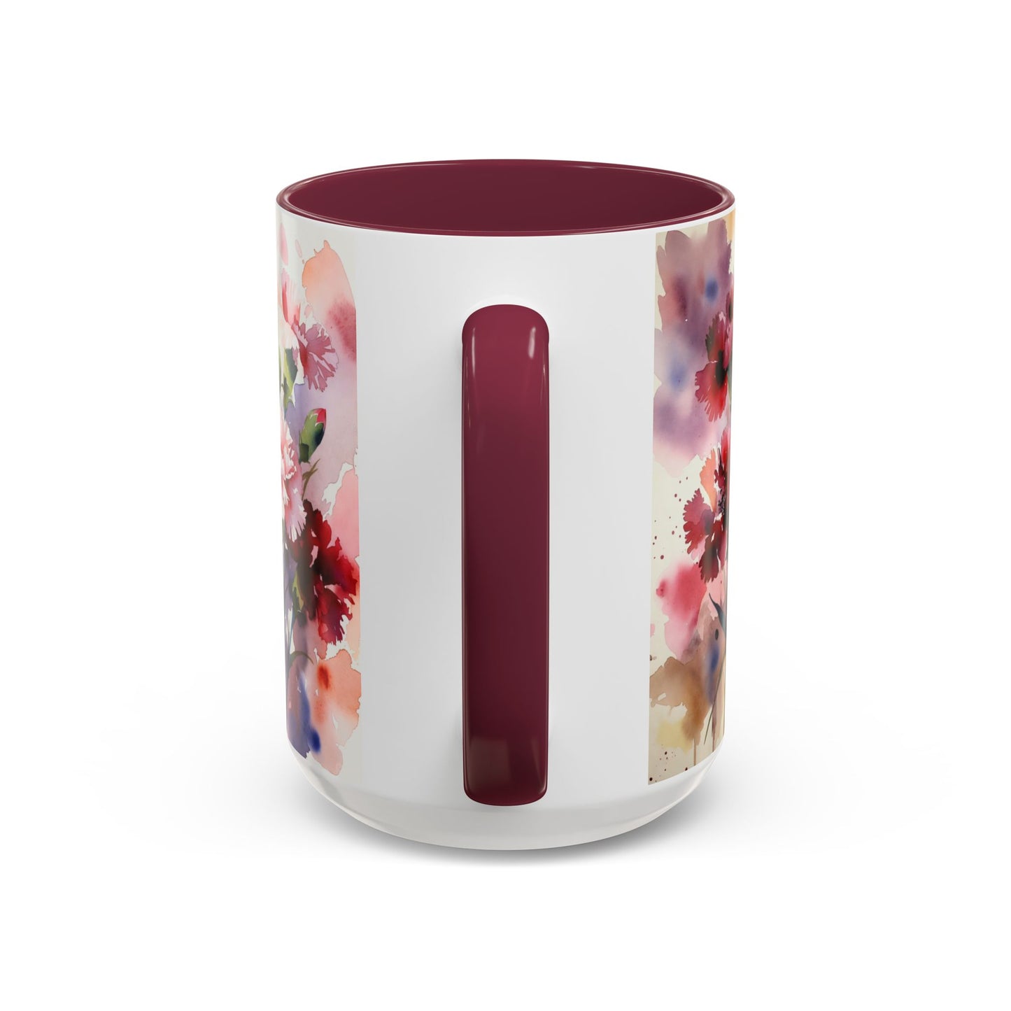 Rejoice Always Bible Verse Mug | Floral Scripture Coffee Cup | January Birth Month Flower