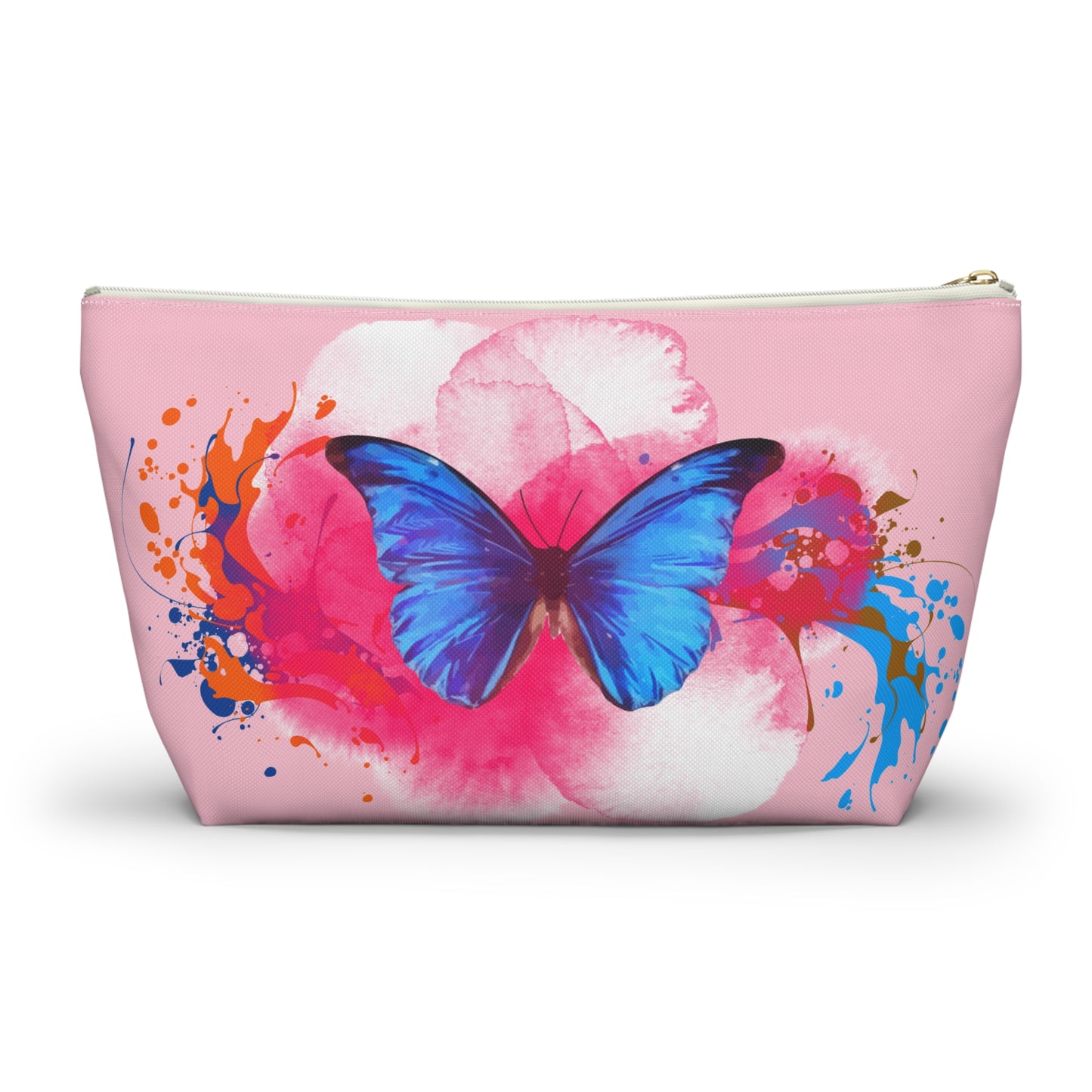 Butterfly Blossom Accessory Pouch - Colorful Makeup Bag