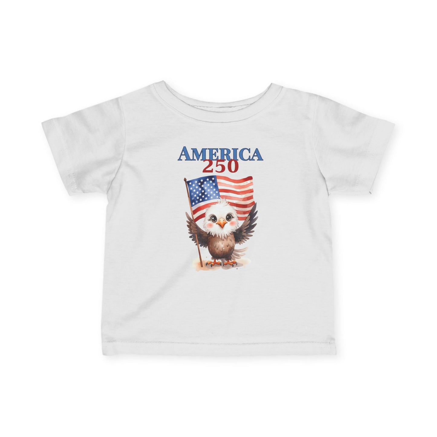 America 250 Patriotic Baby Shirt (4th of July, Memorial Day) Infant Tee