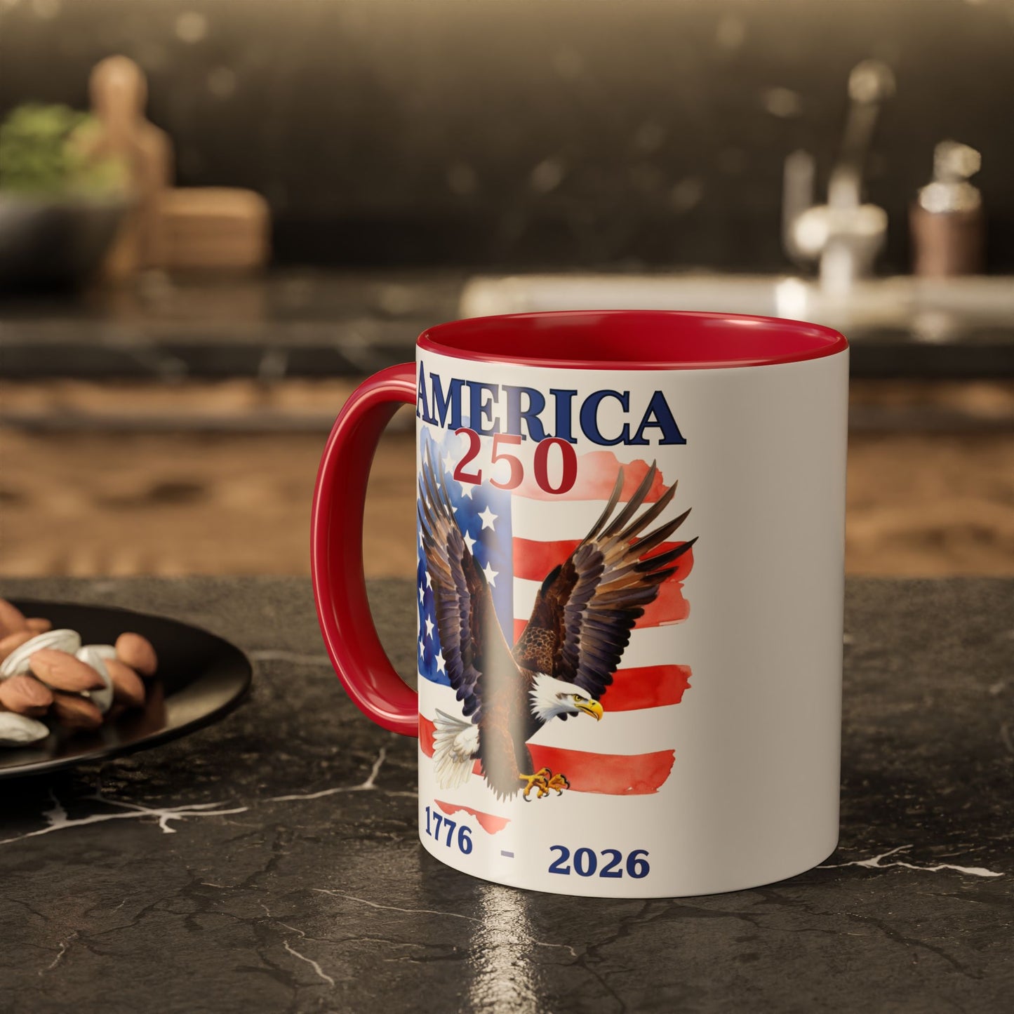 America 250 Patriotic Eagle Mug 1776–2026  (11oz & 15oz)