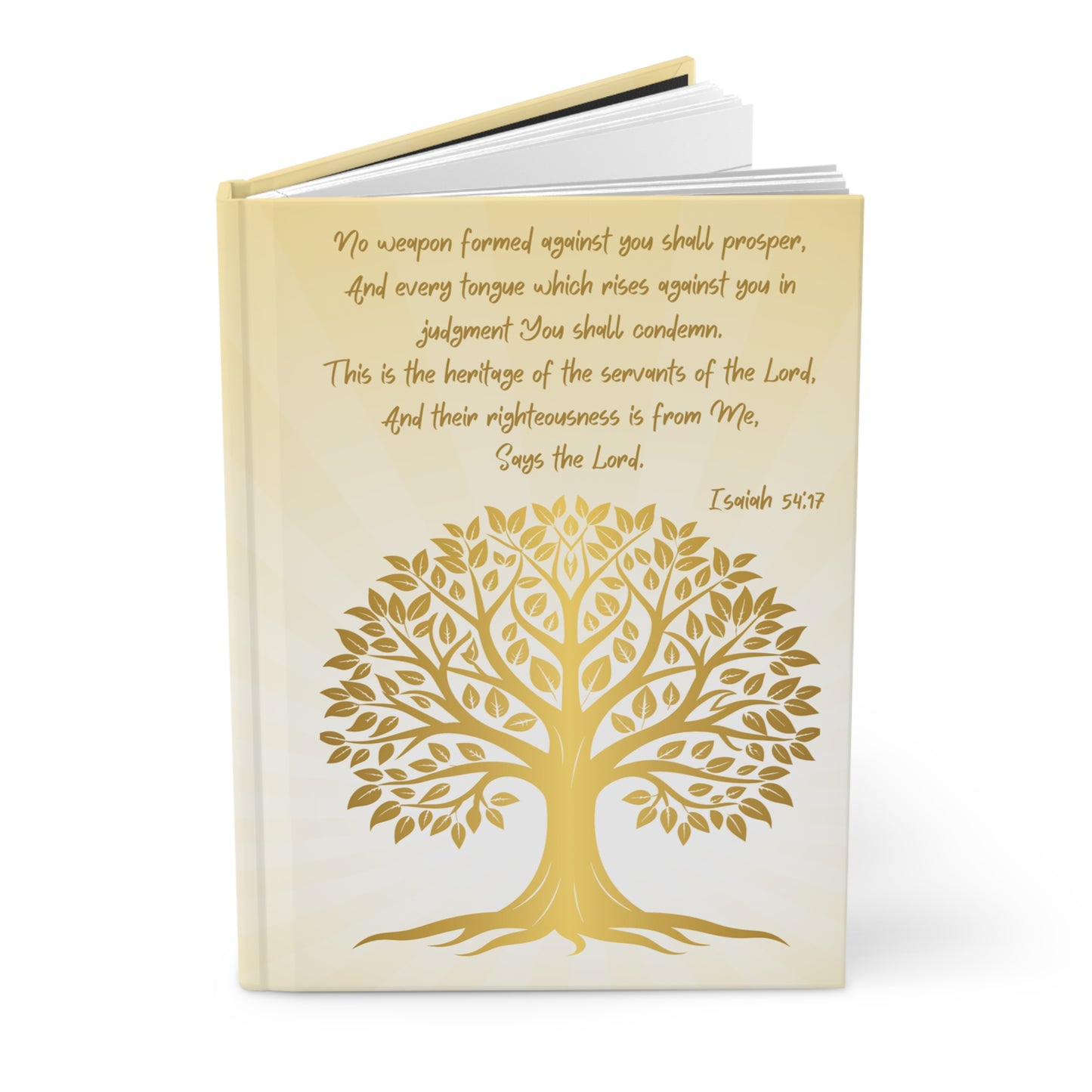 Inspirational Hardcover Journal with Tree of Life Design