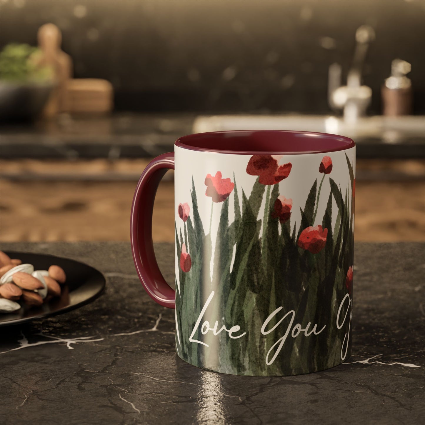 Floral "Love You Grandma" Mugs (11oz, 15oz) - Gift of Love