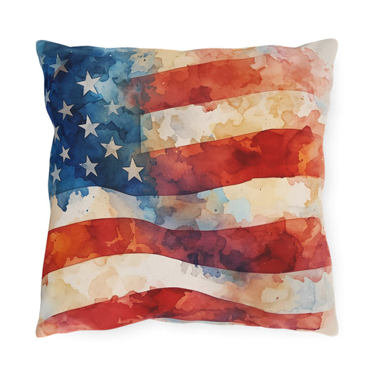 USA Flag Outdoor Pillows