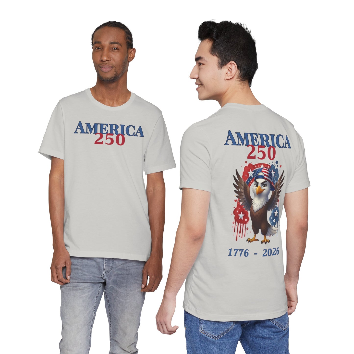 Boy / Man America 250 Eagle T-Shirt — 1776-2026 Patriotic Fourth of July Tee