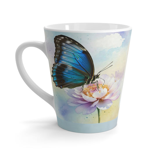 Butterfly Latte Mug - Faith Hope Love