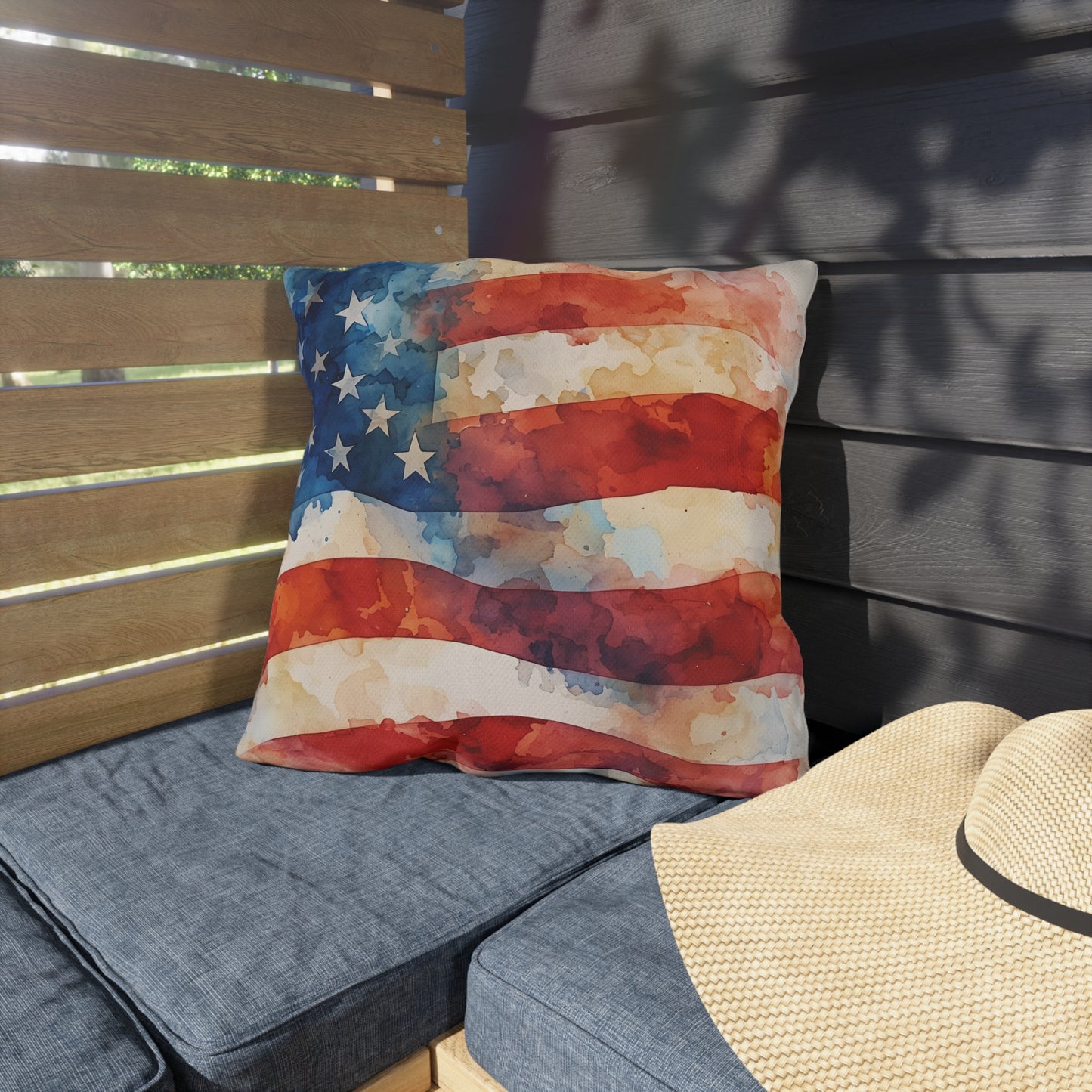 USA Flag Outdoor Pillows