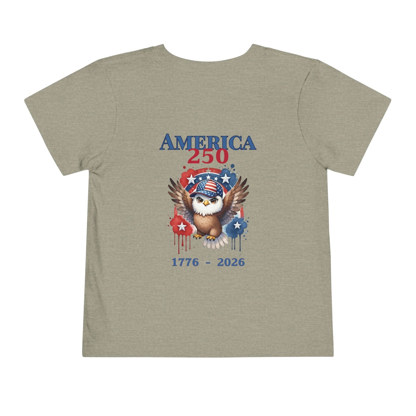 America 250 Eagle 1776–2026 Patriotic Fourth of July Shirt - Toddler Boy Tee
