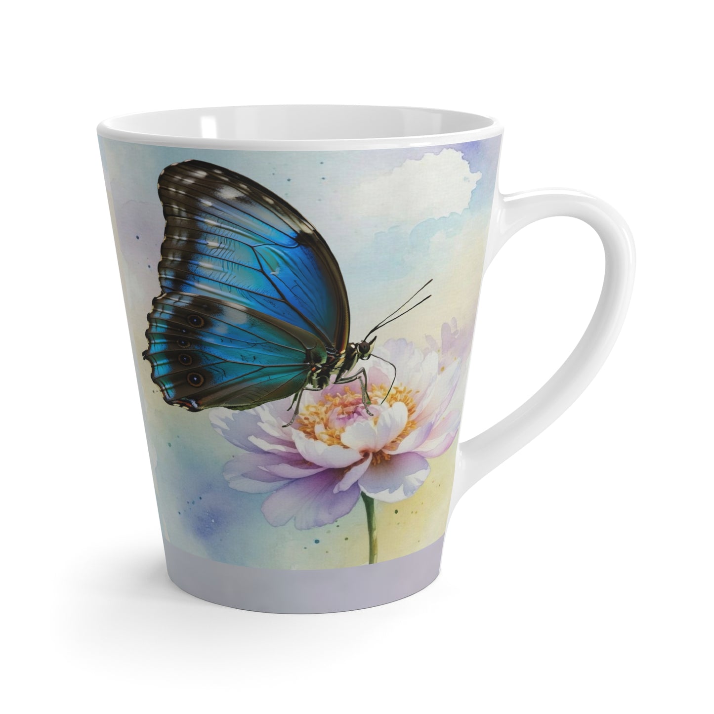 Butterfly Latte Mug - Faith Hope Love