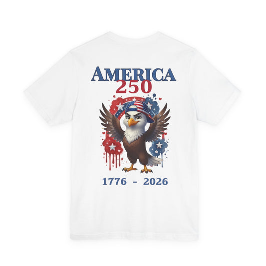 Boy / Man America 250 Eagle T-Shirt — 1776-2026 Patriotic Fourth of July Tee