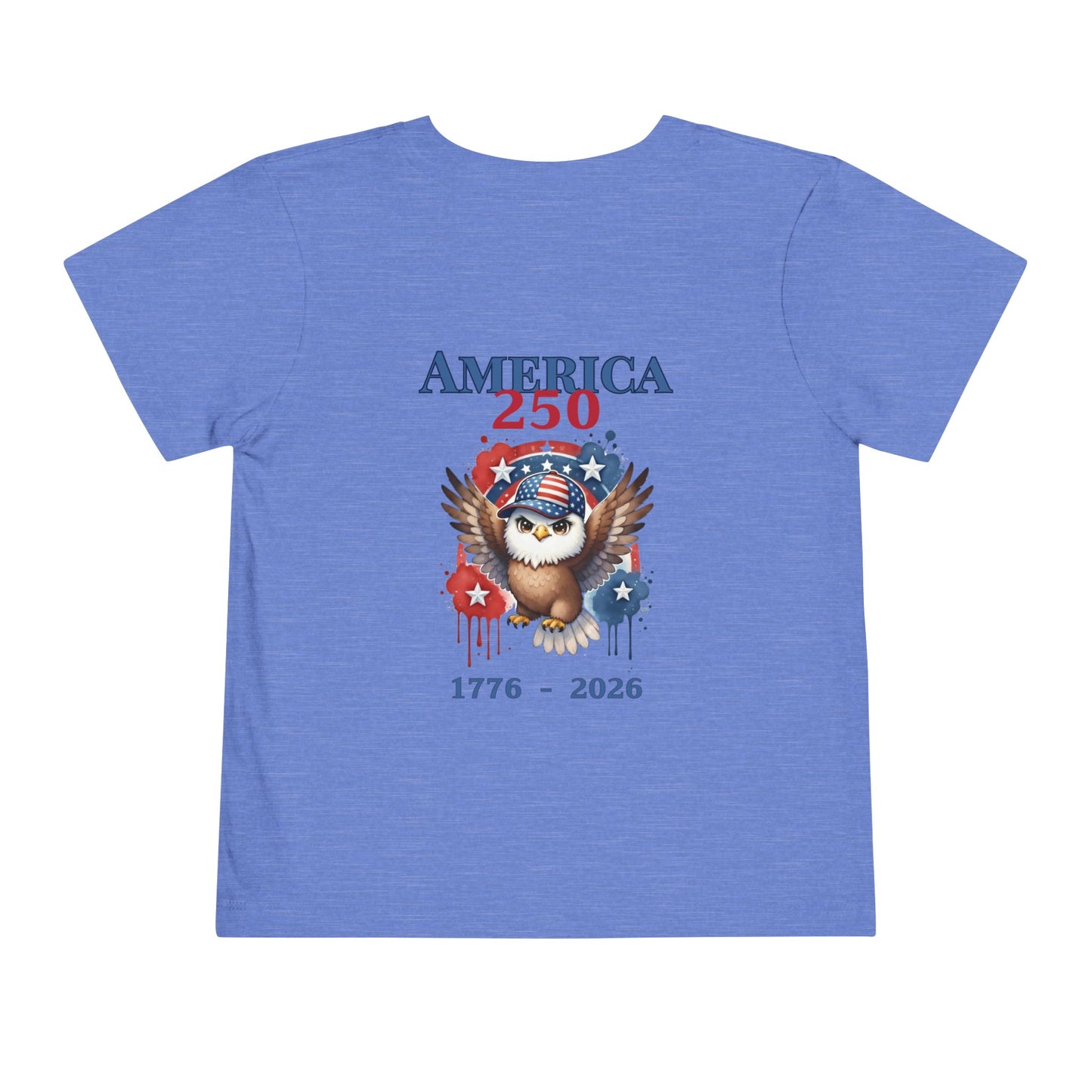 America 250 Eagle 1776–2026 Patriotic Fourth of July Shirt - Toddler Boy Tee