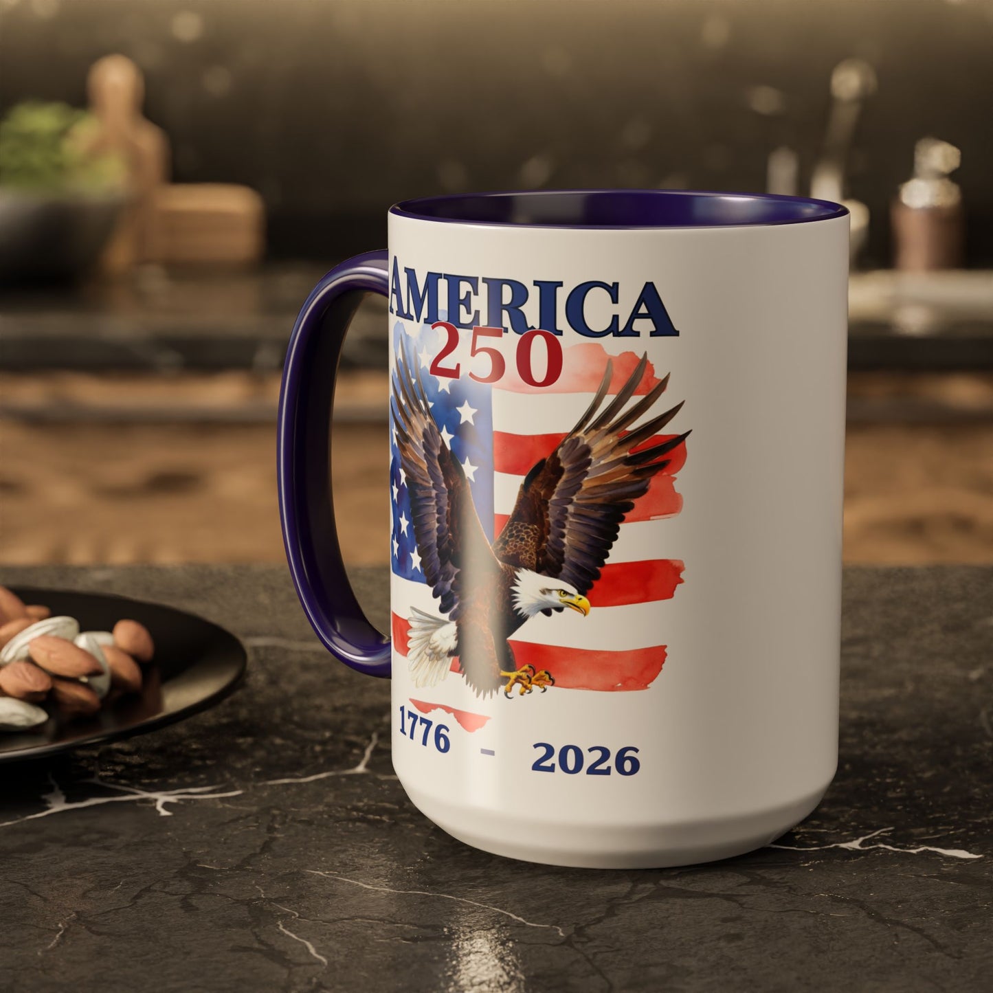 America 250 Patriotic Eagle Mug 1776–2026  (11oz & 15oz)
