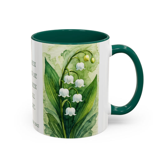 Inspirational Floral Mug - 11oz - "You Will Seek Me" Design