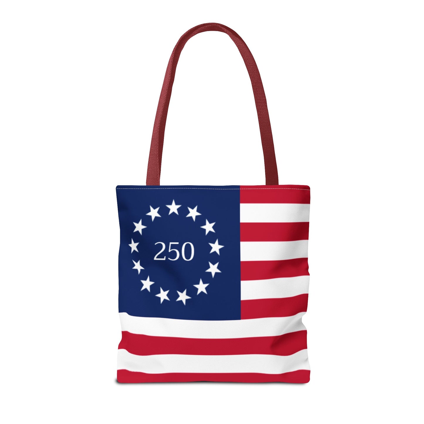 250th Anniversary Betsy Ross Tote Bag  | 1776 American Flag Design | USA 250 Patriotic Gift