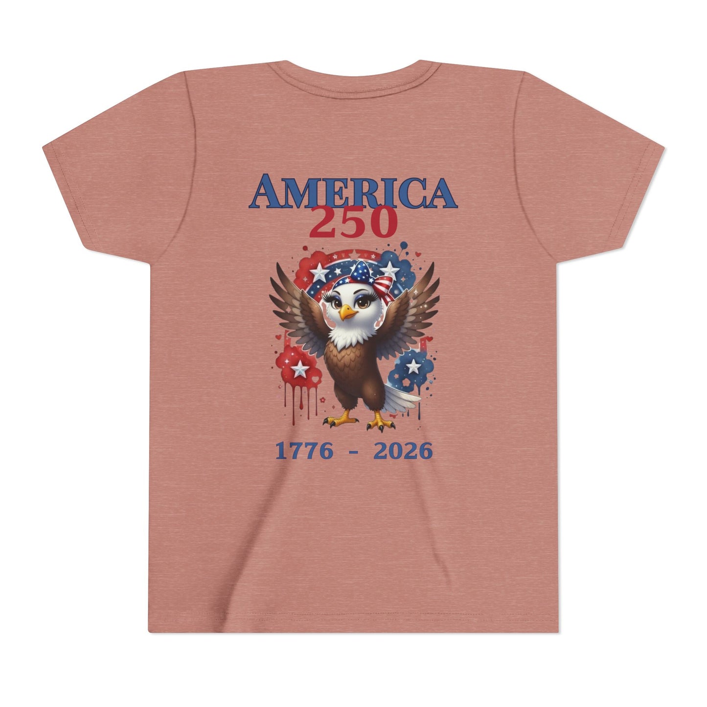 America 250 Patriotic Eagle 1776-2026 Independence Day Youth Shirt