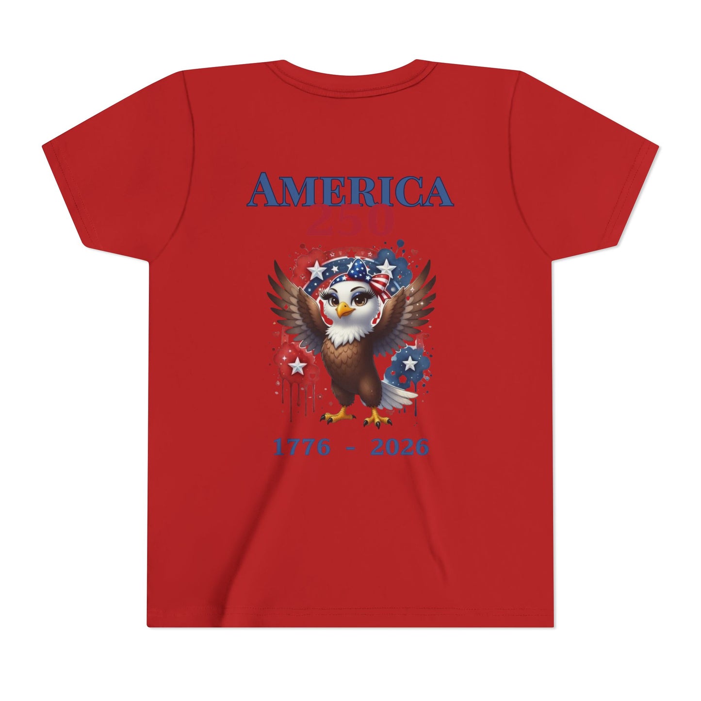America 250 Patriotic Eagle 1776-2026 Independence Day Youth Shirt