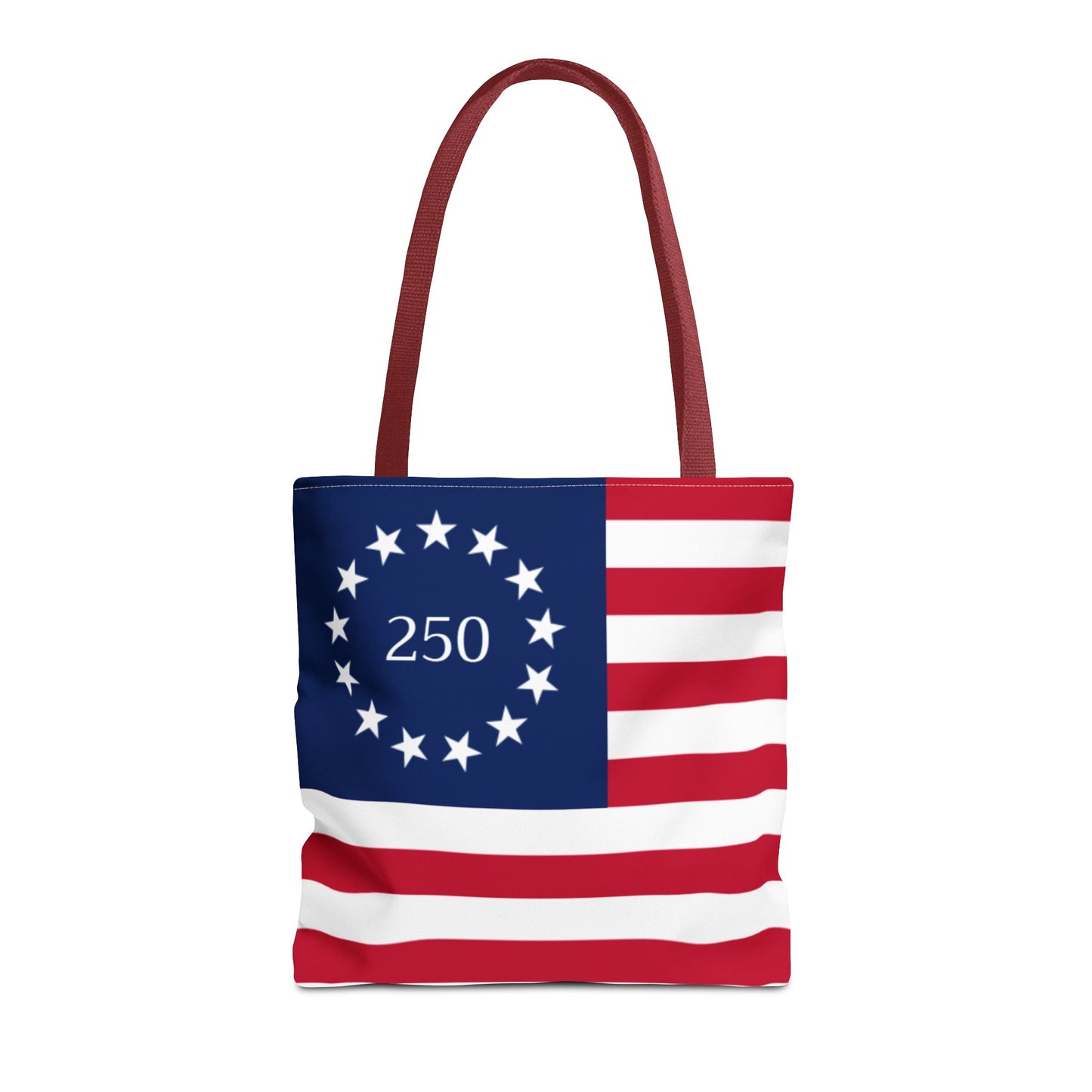 250th Anniversary Betsy Ross Tote Bag  | 1776 American Flag Design | USA 250 Patriotic Gift