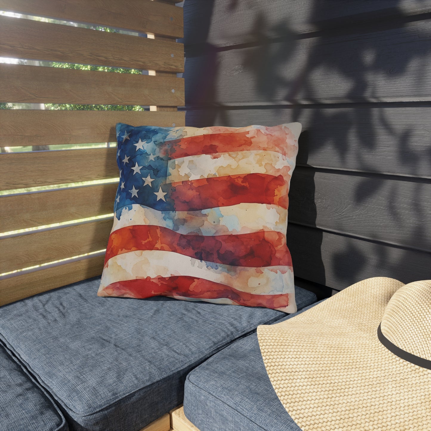USA Flag Outdoor Pillows