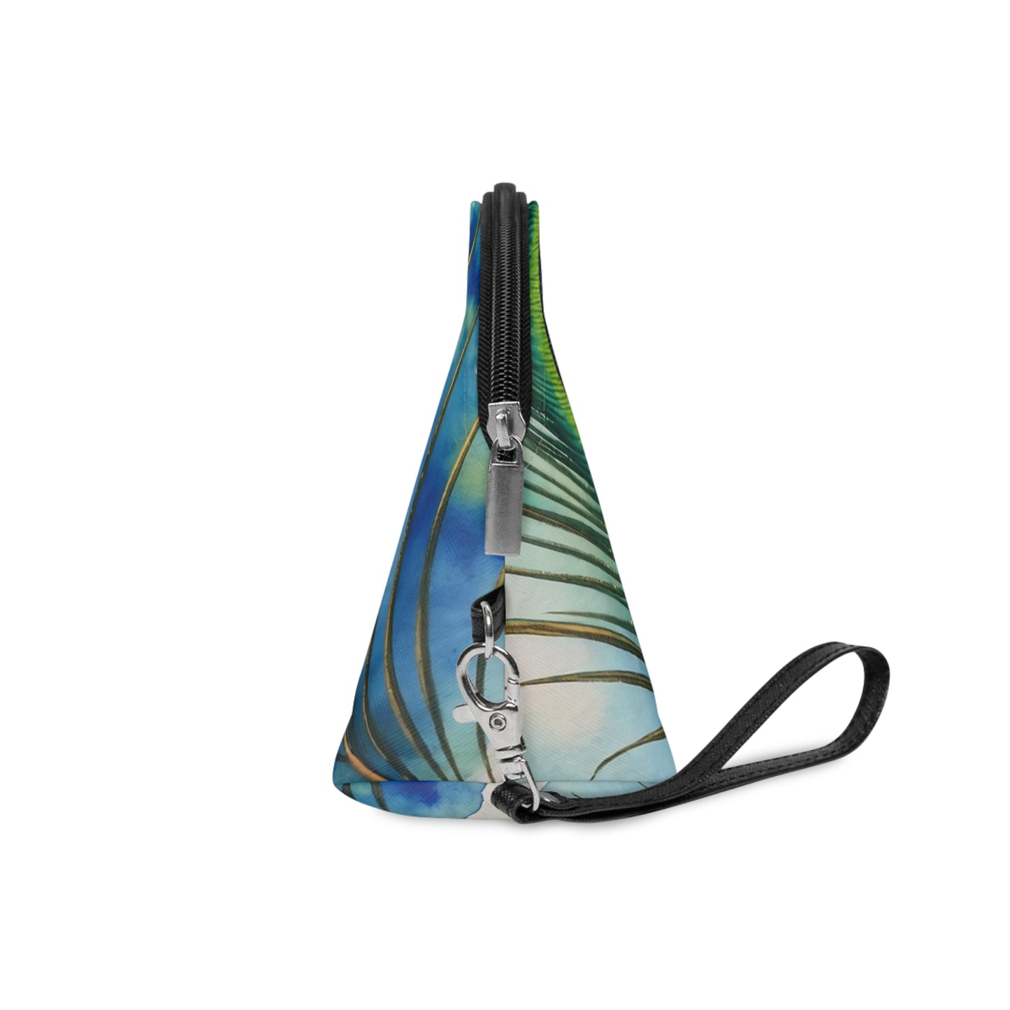 Peacock Feather Makeup Bag - Vibrant Cosmetic Pouch for Beauty Lovers