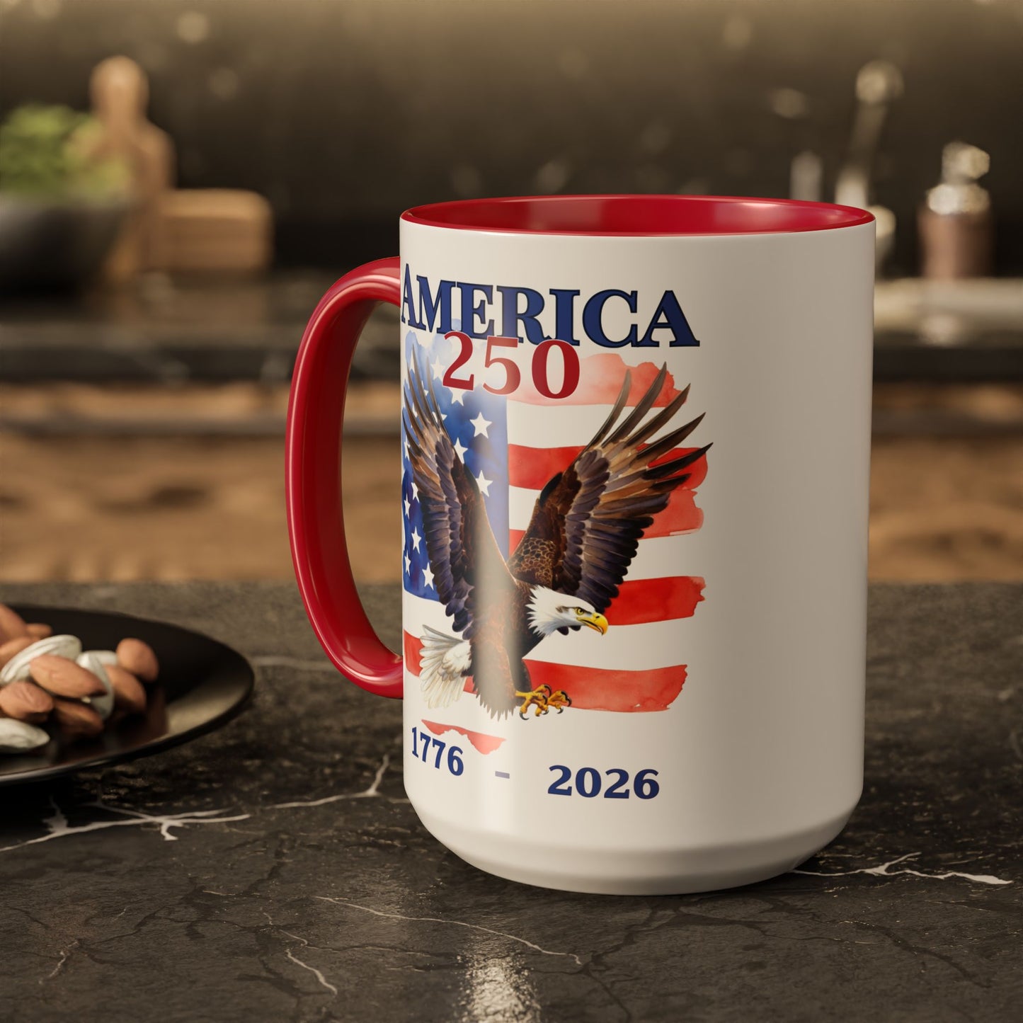 America 250 Patriotic Eagle Mug 1776–2026  (11oz & 15oz)