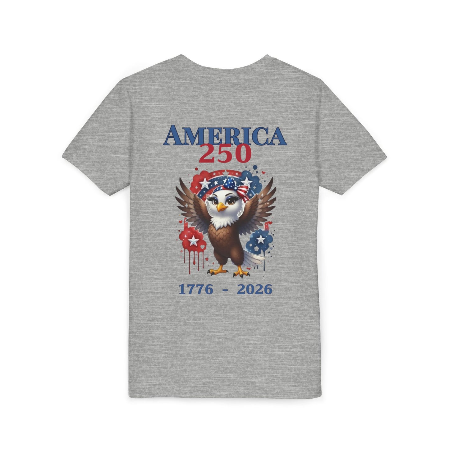 America 250 Patriotic Eagle 1776-2026 Independence Day Youth Shirt