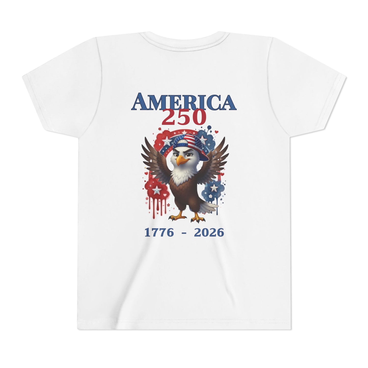 America 250 Youth Tee — Patriotic Eagle 1776-2026 Kids T-Shirt
