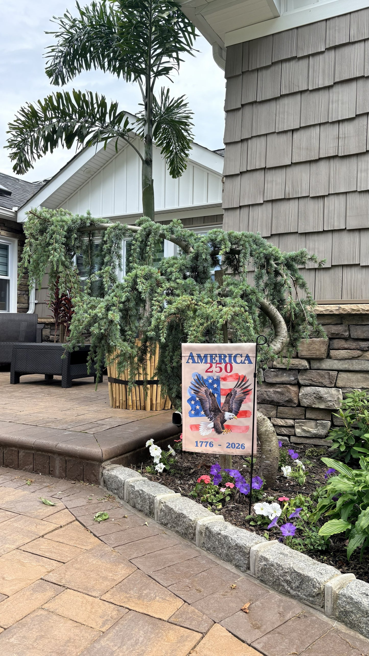 Eagle Patriotic Garden & House Banner