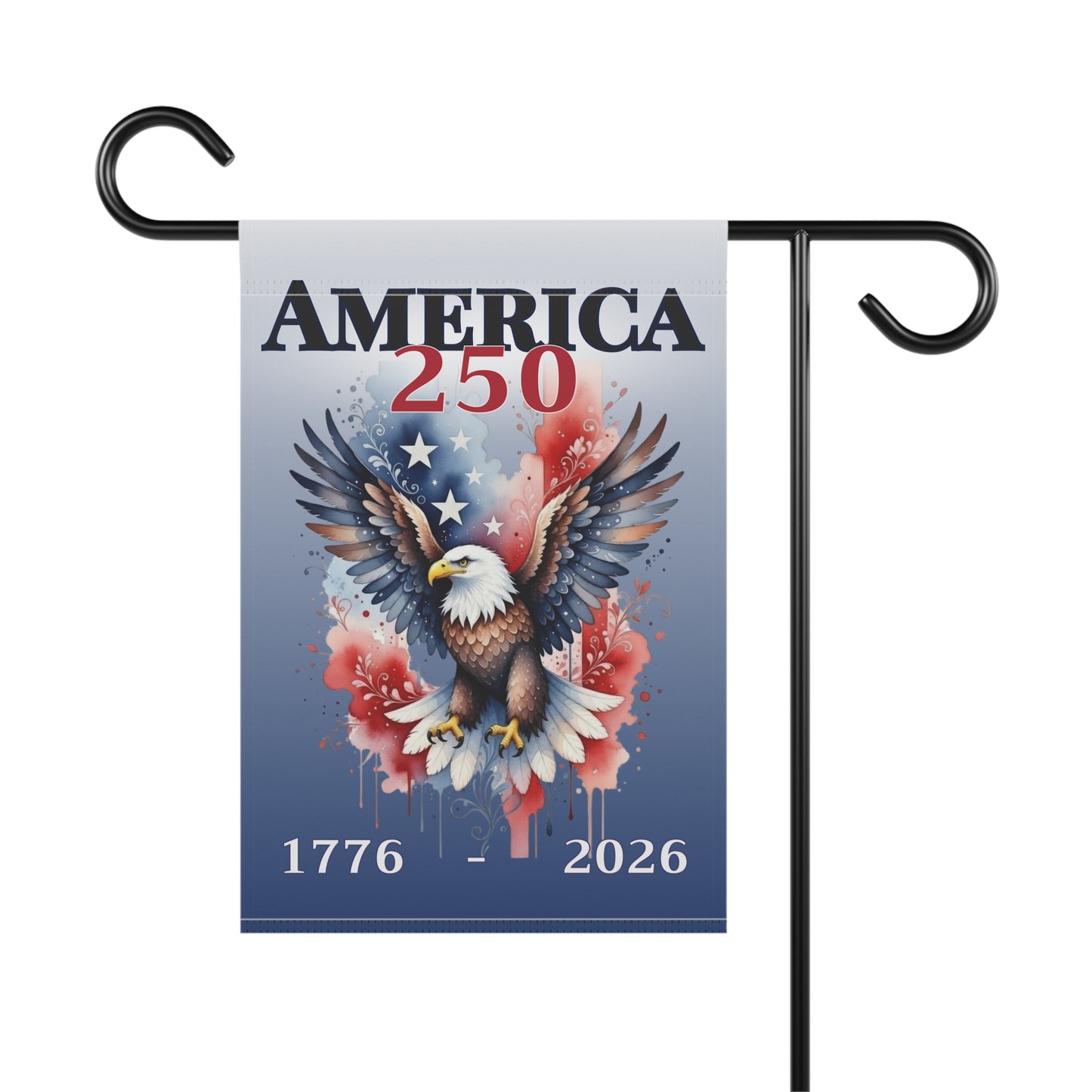 AMERICA 250 Patriotic Eagle with Flare Garden & House Banner