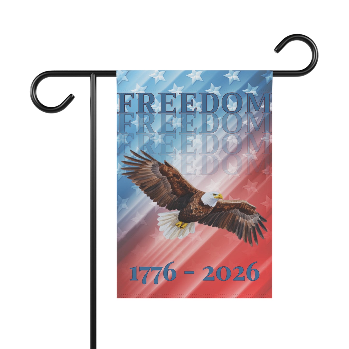 "FREEDOM" Patriotic 1776–2026 USA Celebration Banner