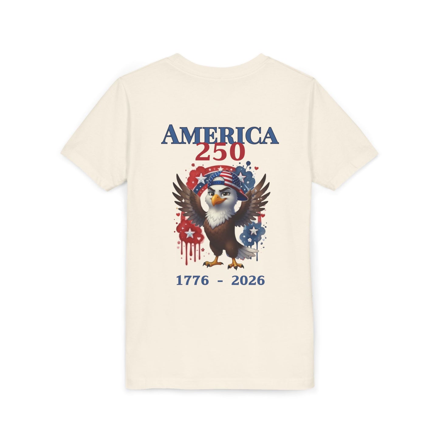 America 250 Youth Tee — Patriotic Eagle 1776-2026 Kids T-Shirt