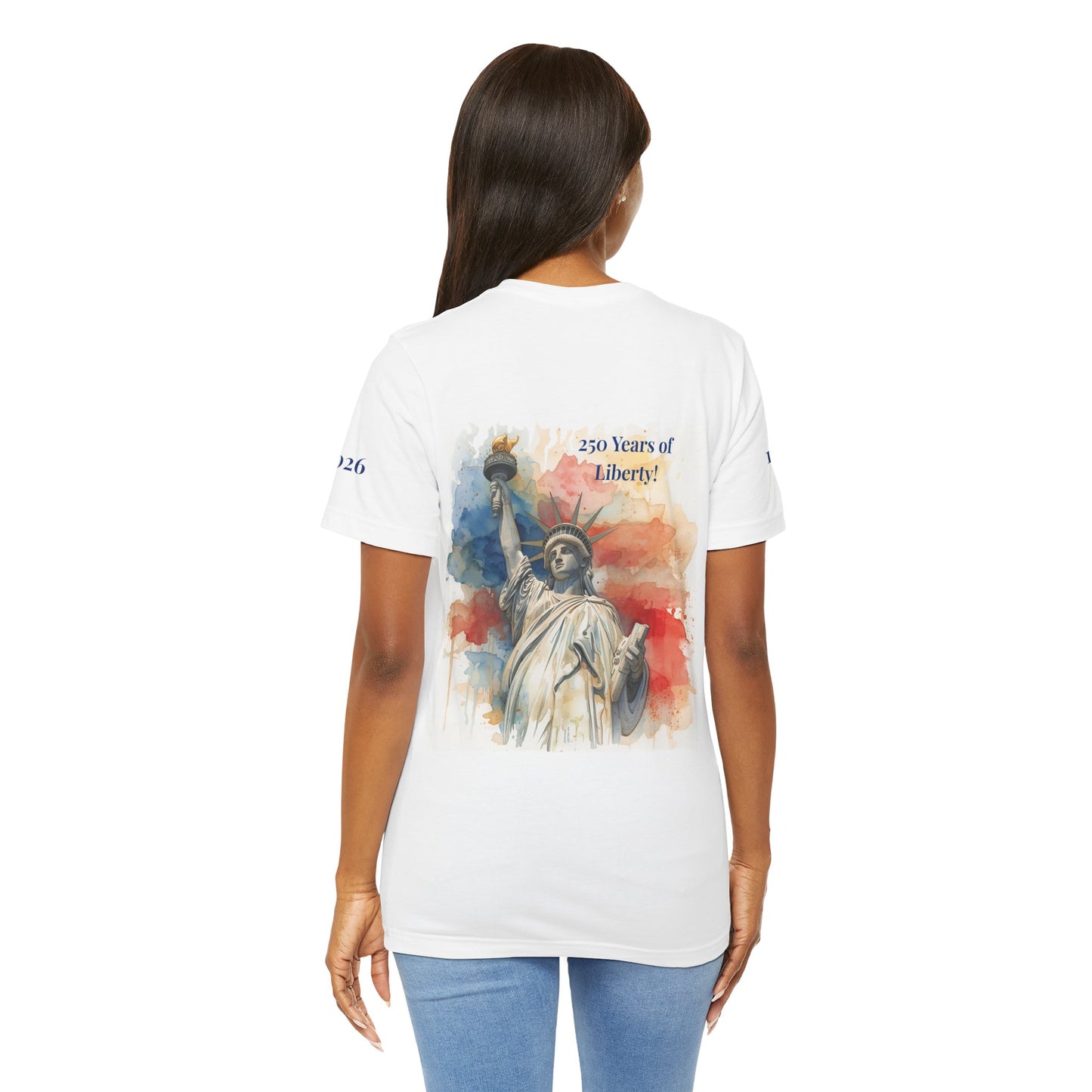250 Years of Liberty Celebration Unisex T-Shirt - Statue of Liberty Design