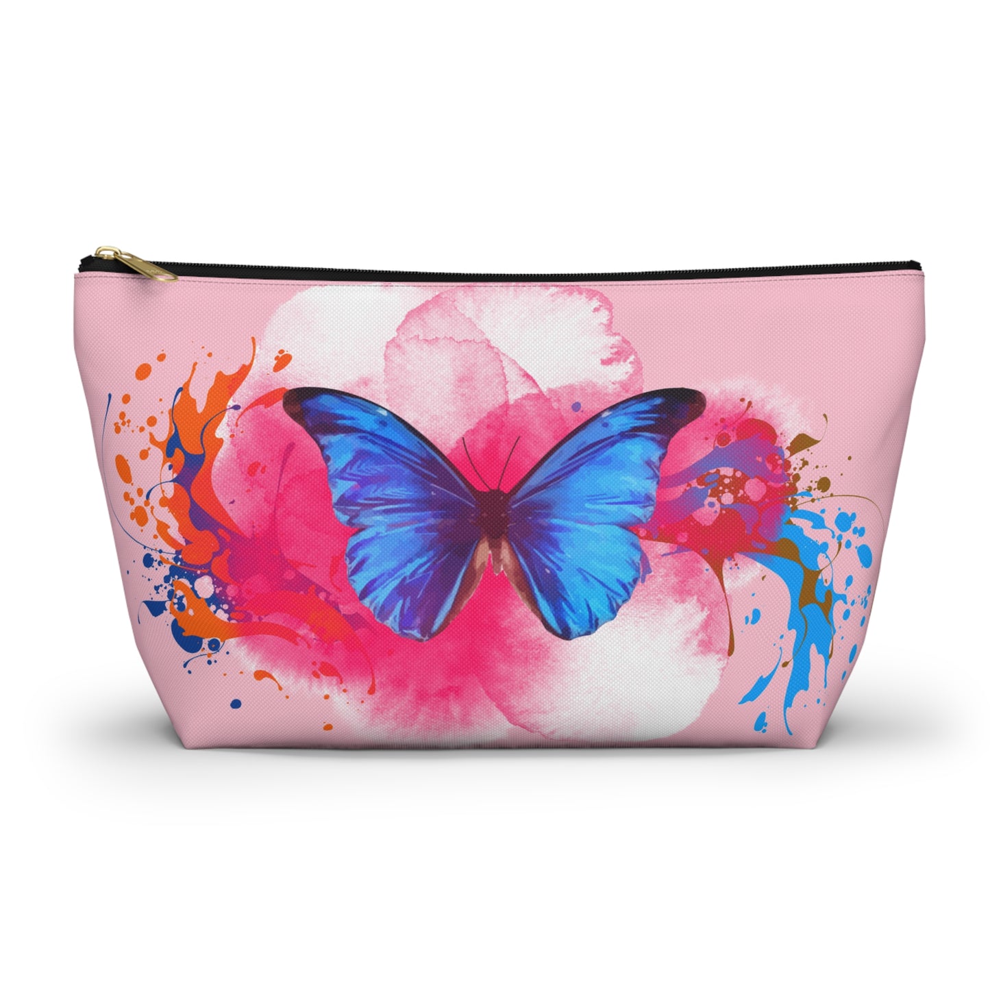 Butterfly Blossom Accessory Pouch - Colorful Makeup Bag