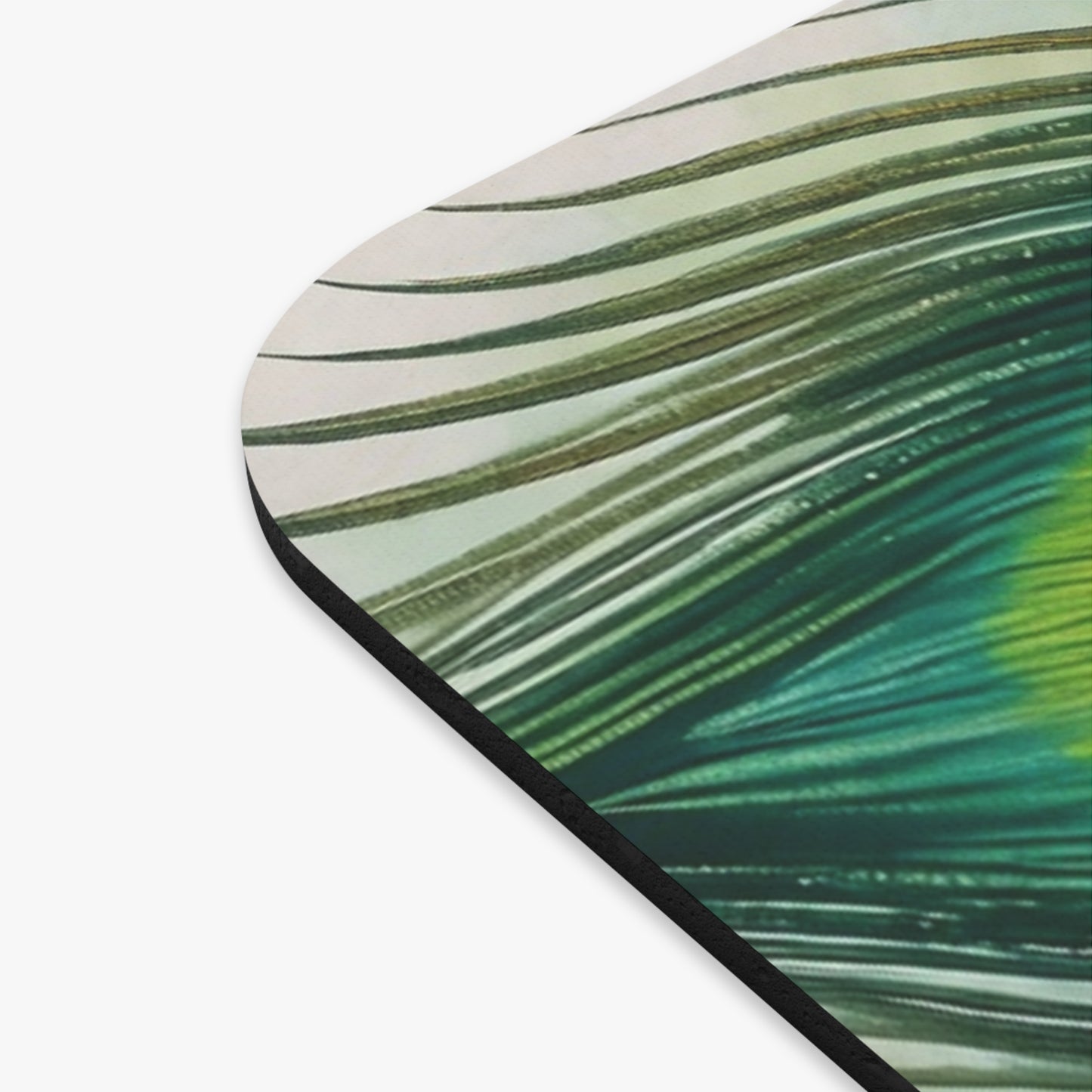 Peacock Feather Mouse Pad - Artistic and Colorful Desk Accessory