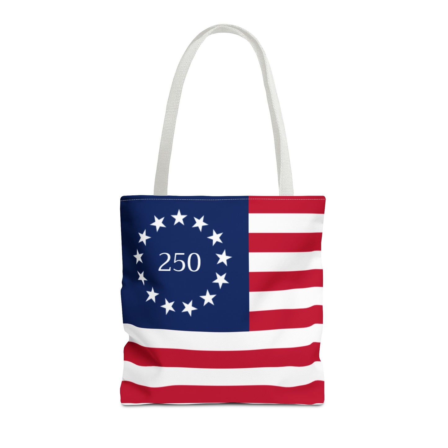 250th Anniversary Betsy Ross Tote Bag  | 1776 American Flag Design | USA 250 Patriotic Gift