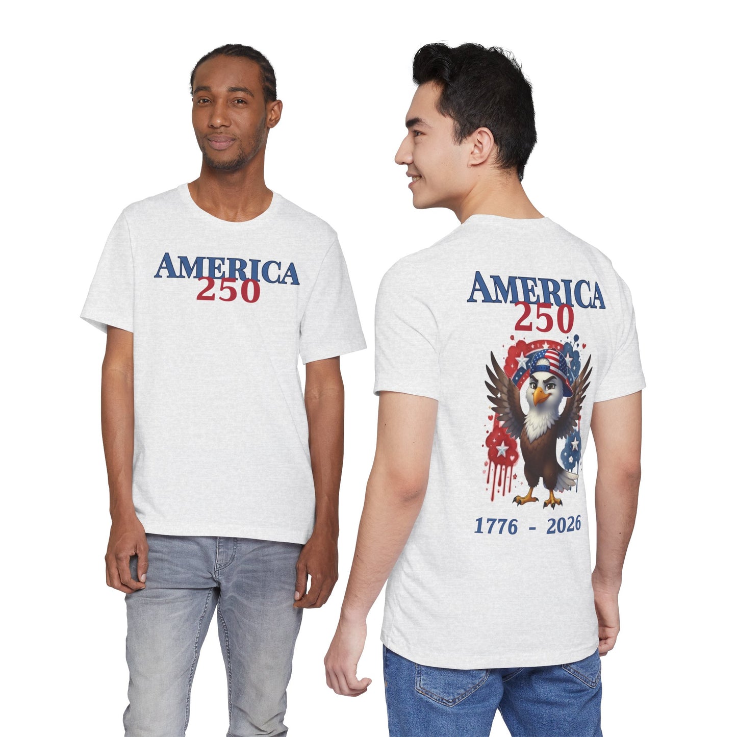 Boy / Man America 250 Eagle T-Shirt — 1776-2026 Patriotic Fourth of July Tee