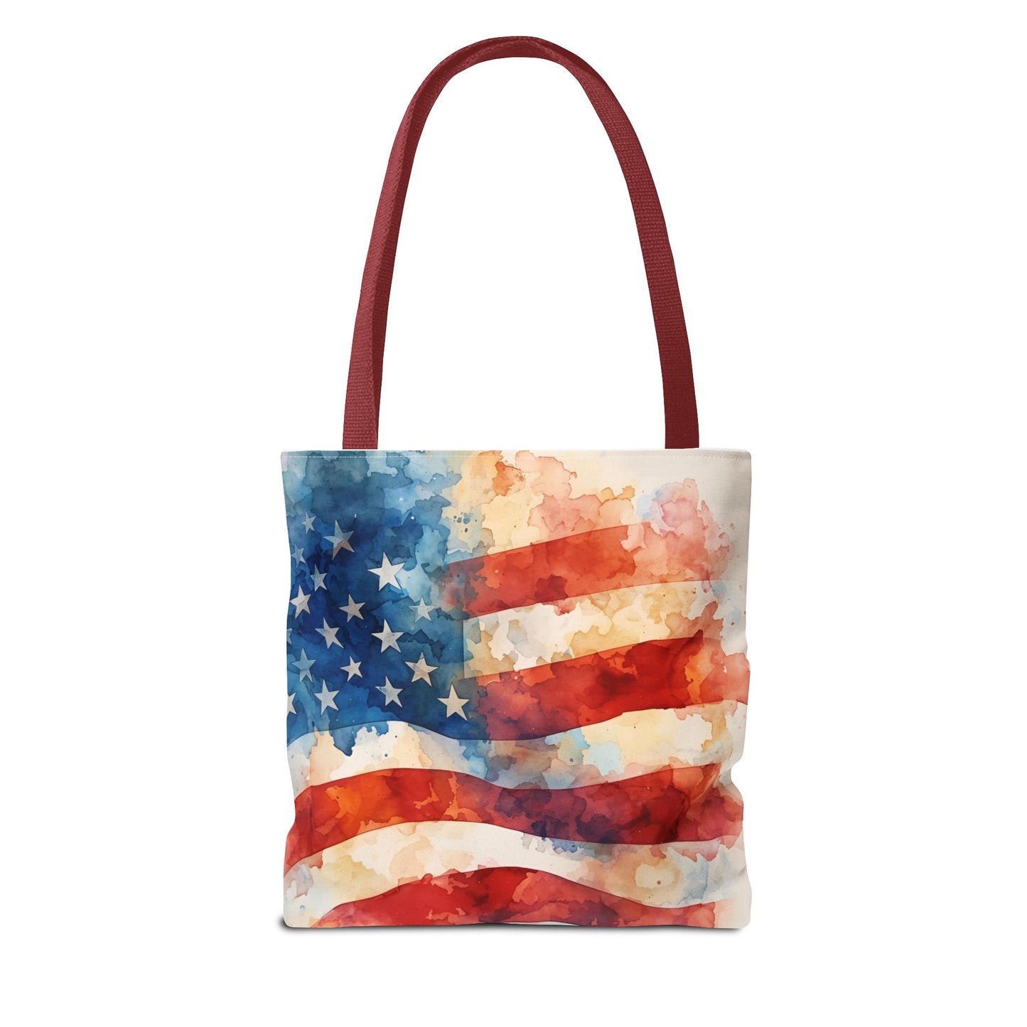 THE Flag Bag!  Patriotic Watercolor Tote Bag 13 x 13