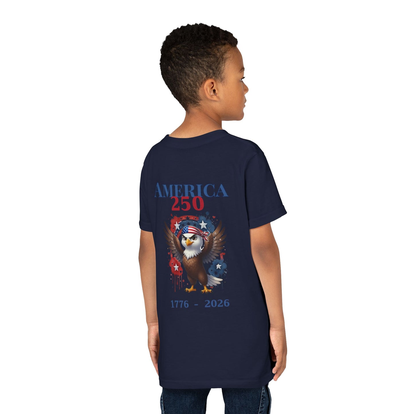 America 250 Patriotic Eagle 1776-2026 Independence Day Youth Shirt