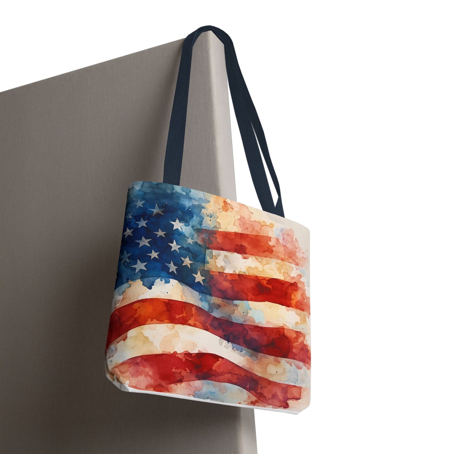 THE Flag Bag!  Patriotic Watercolor Tote Bag 13 x 13